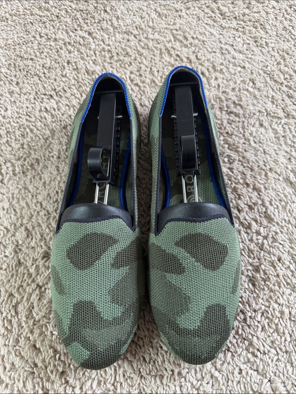 Rothy's Green Camouflage Loafers